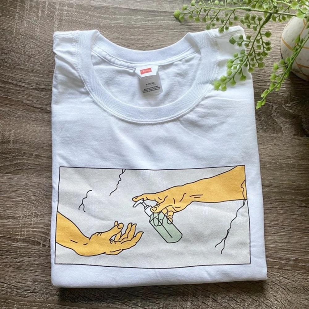 Michelangelo Art Hand Sanitizer Tshirt